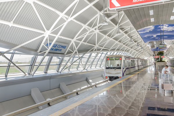 Sofia Airport metro station, 9