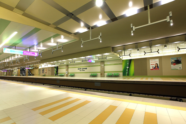 Beli Dunav metro station, 10