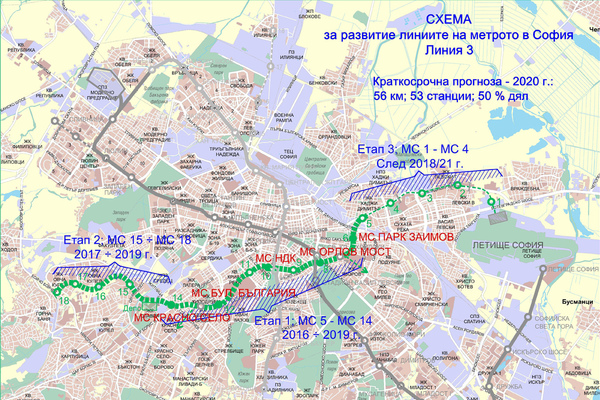 Линия 3 на метрото в София